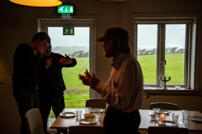 Helligsølejren, hvor der i en uge hver vinter er lejr for brugerne af Kirkens Korshær Aarhus. Fotograf Jens Bach Helligsolejren
