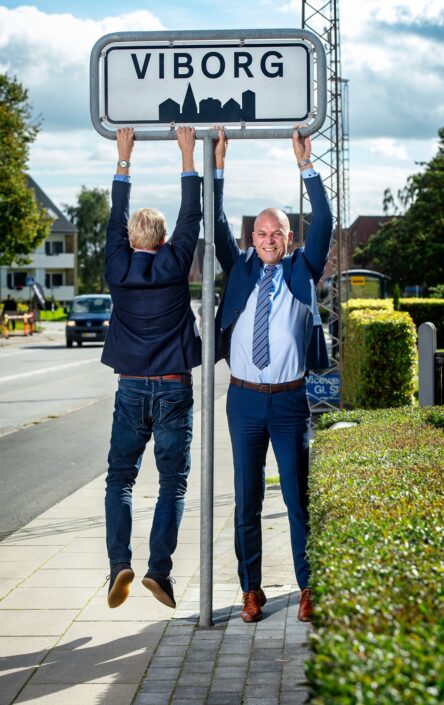 Borgmester Ulrik Wilbek og Kommunaldirektør Lasse Jacobsen, Viborg Kommune. Fotograf Jens Bach Ulrik Lasse ViborgKommune